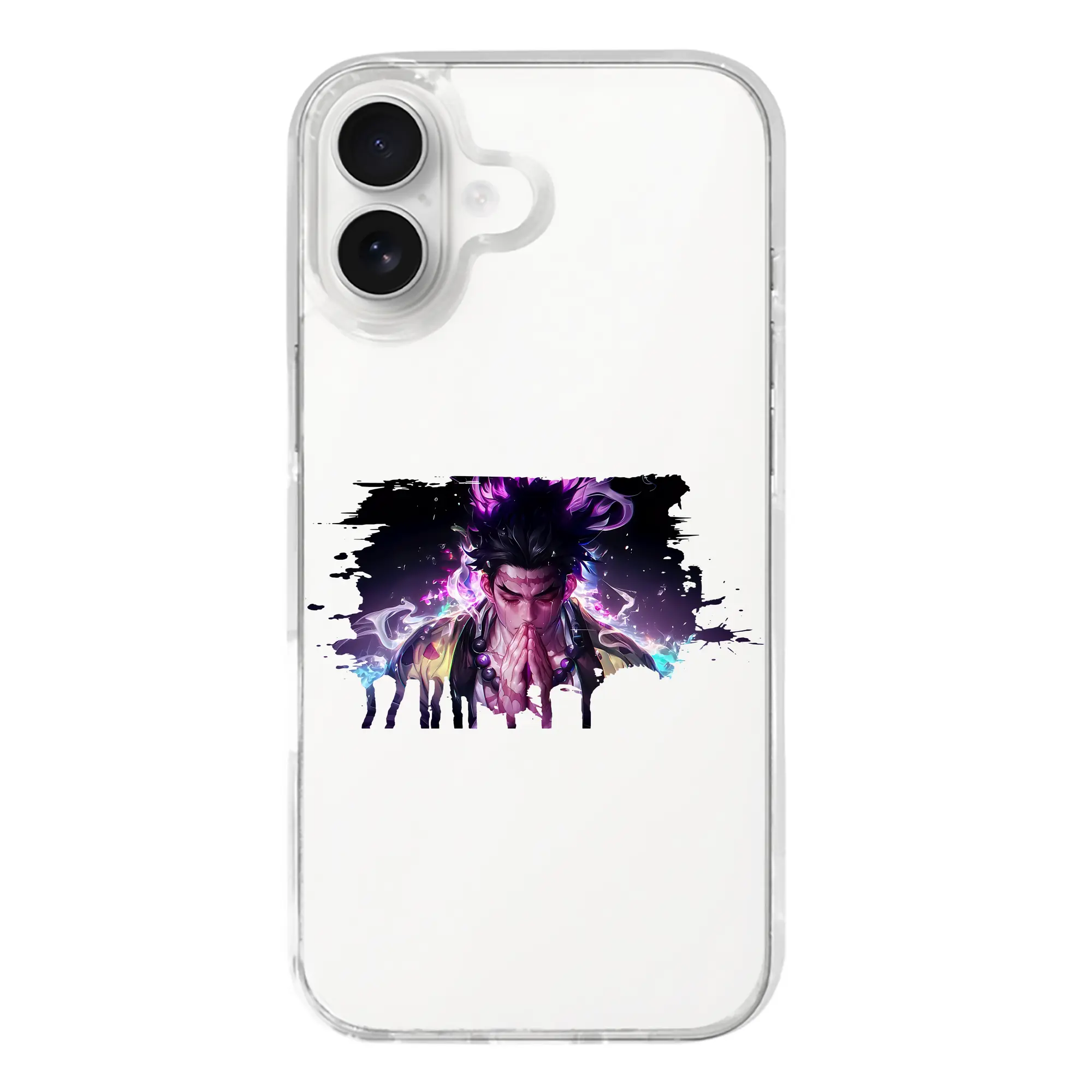 鬼滅の刃 グッズ,悲鳴嶼 行冥 - iPhone 17シリーズ 透明スマホケース – 薄型・耐衝撃・精密フィット保護カバー